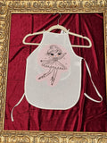 Little Ballerina White Cotton Kids Apron