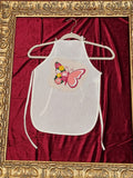 Flutter & Bloom White Cotton Kids Apron