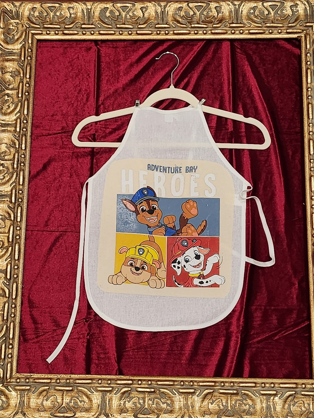 Paw Patrol Adventure Bay Heroes White Cotton Kids Apron