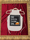 Mr. Steal Your Pie White Cotton Kids Apron