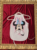Pink Minnie Mouse White Cotton Kids Apron