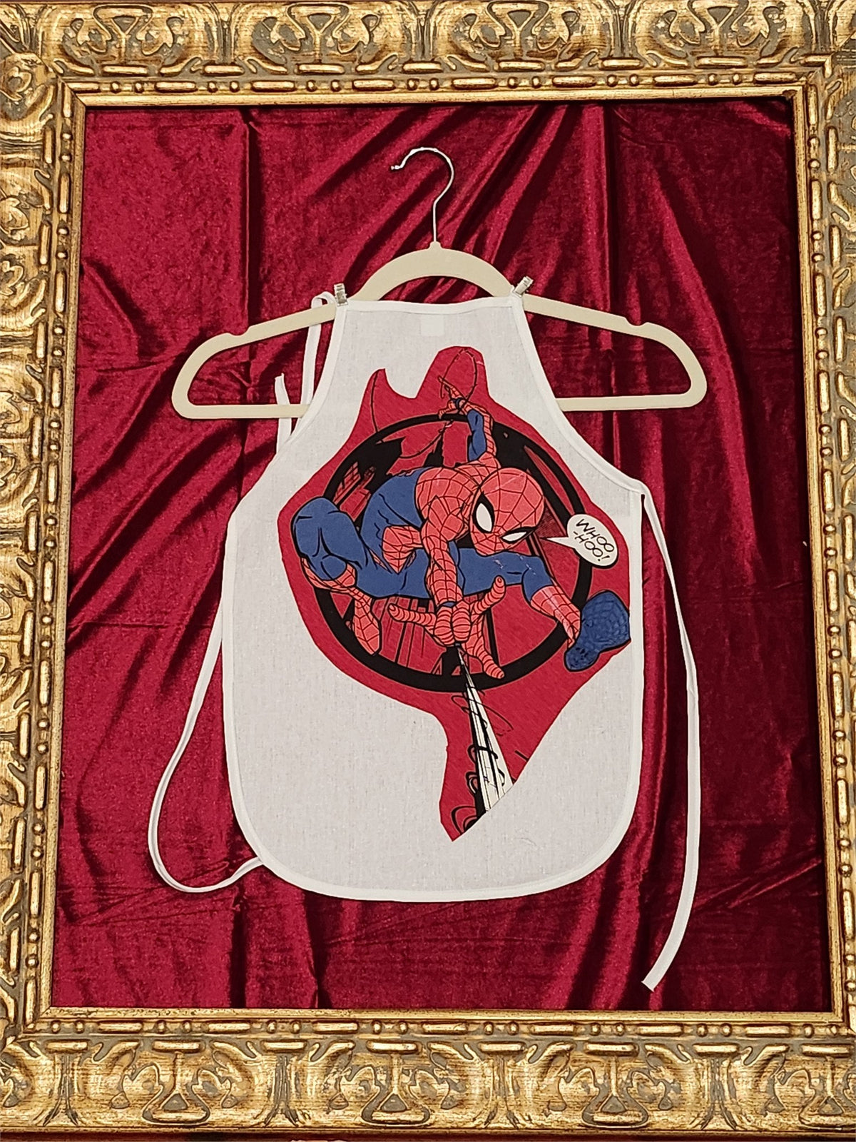 Spider-Man Action White Cotton Kids Apron