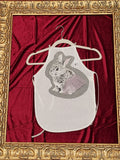 Princess Ballerina Bunny White Cotton Kids Apron