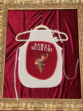 Howdy Valentine Cowboy White Cotton Kids Apron