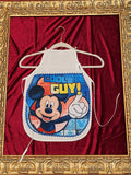 Cool Guy Mickey Mouse White Cotton Kids Apron