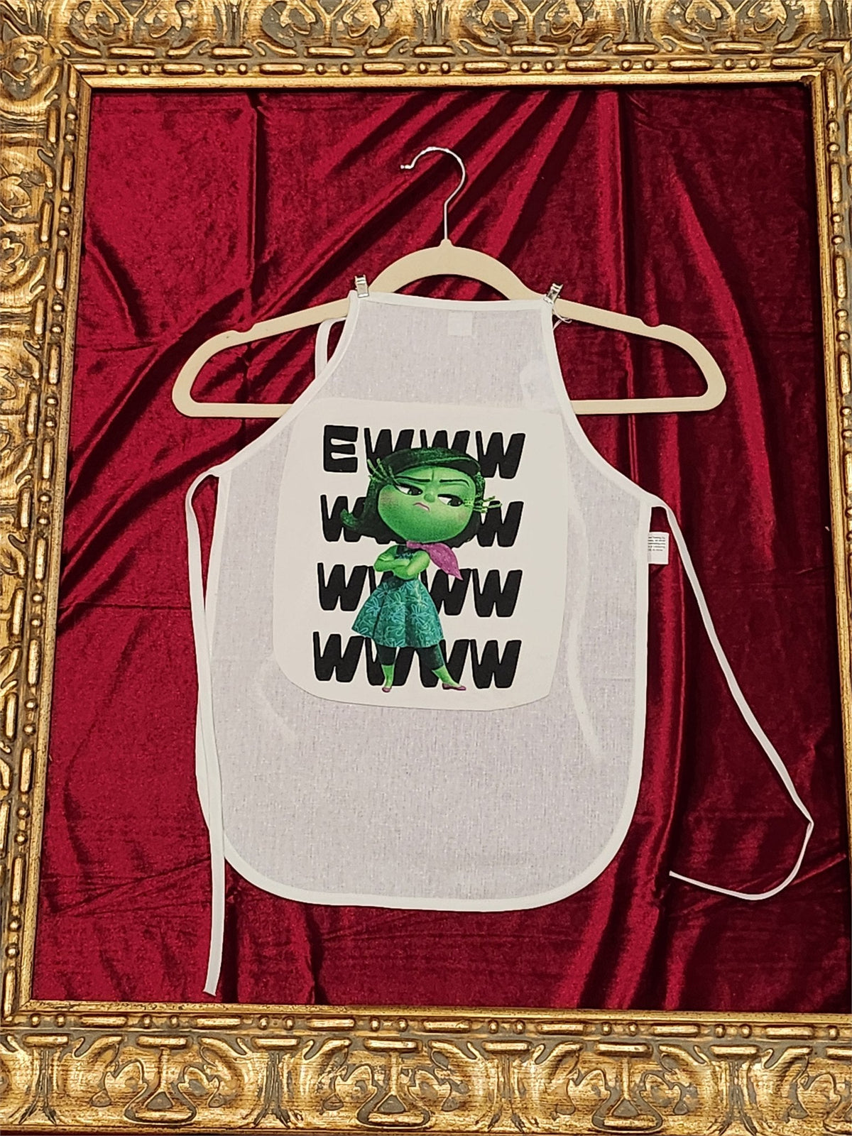 Ewww Character White Cotton Kids Apron