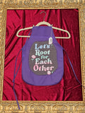Let's Root for Each Other Purple Children's Apron