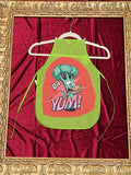 YUM! Eat More Broccoli Green Children's Apron