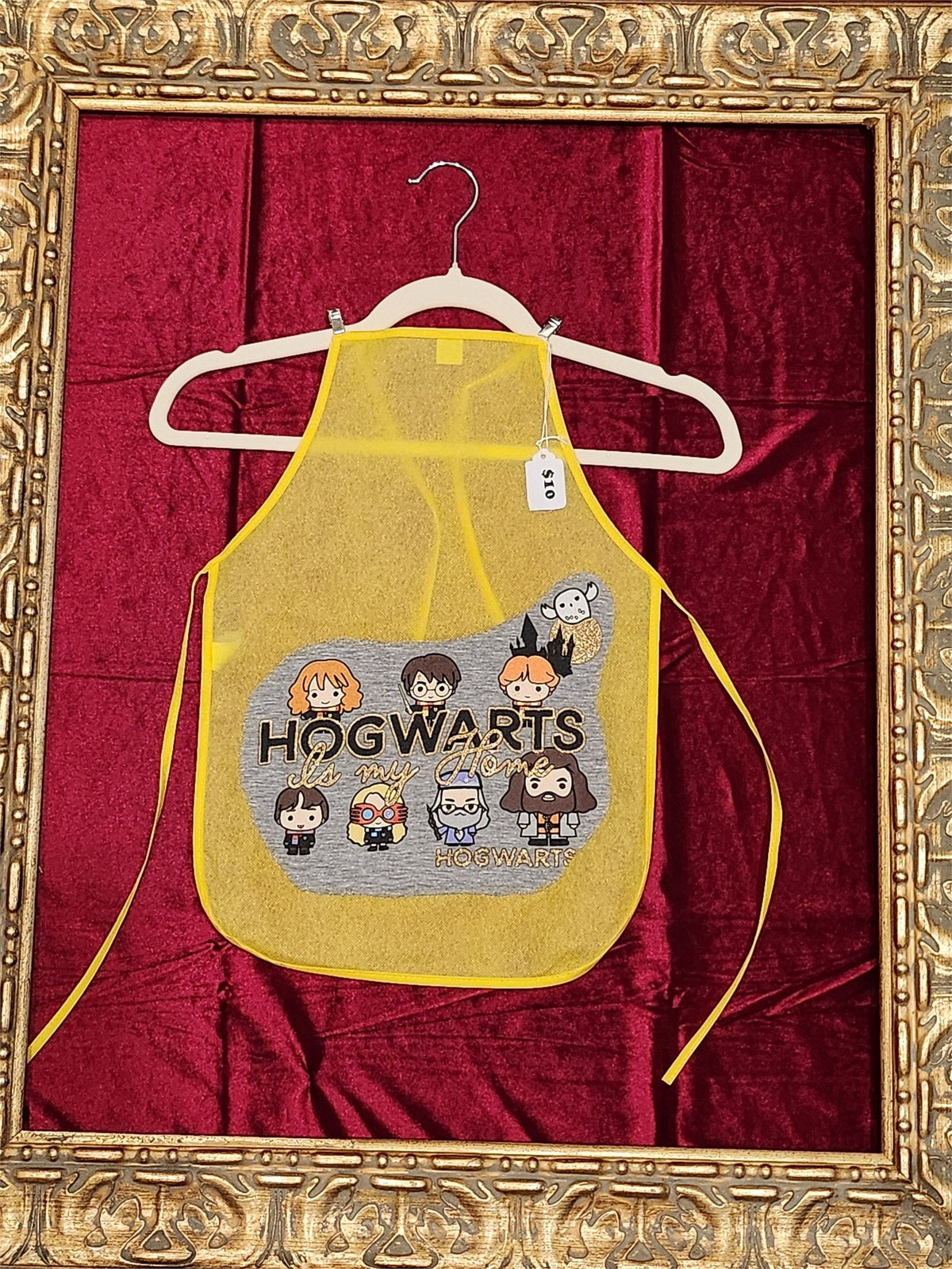 Hogwarts Is My Home Yellow Children's Apron – One of a Kind