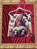 Purple Gnome Large Everyday Tote – One-of-a-Kind Floral Carryall | Custom TBags