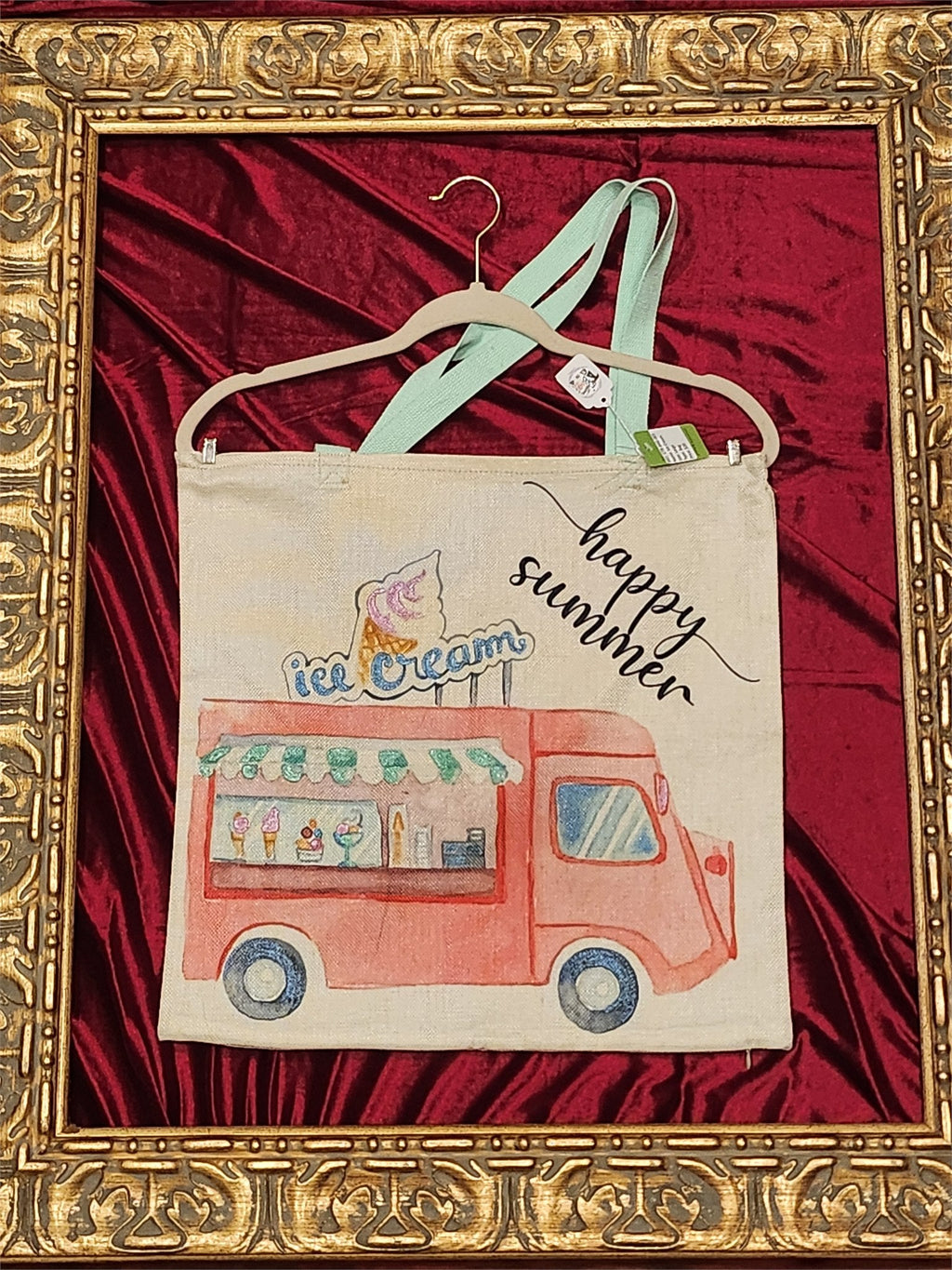 Ice Cream Truck Large Tote Bag – One-of-a-Kind Everyday Carryall | Custom TBags