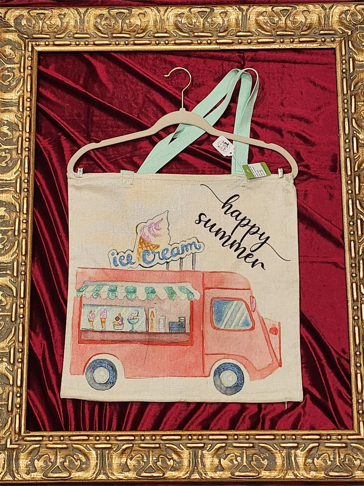 Ice Cream Truck Large Tote Bag – One-of-a-Kind Everyday Carryall | Custom TBags