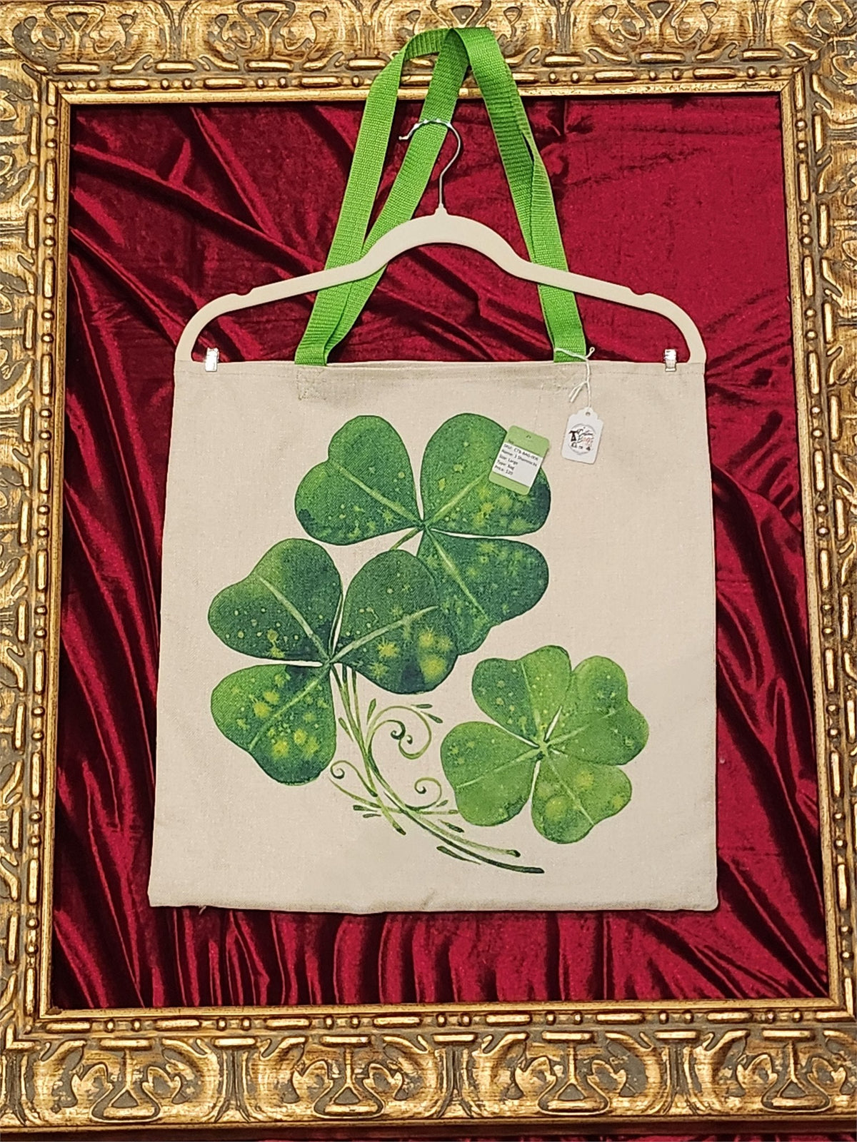 Three Shamrocks Large Tote Bag – One-of-a-Kind Everyday Carryall | Custom TBags