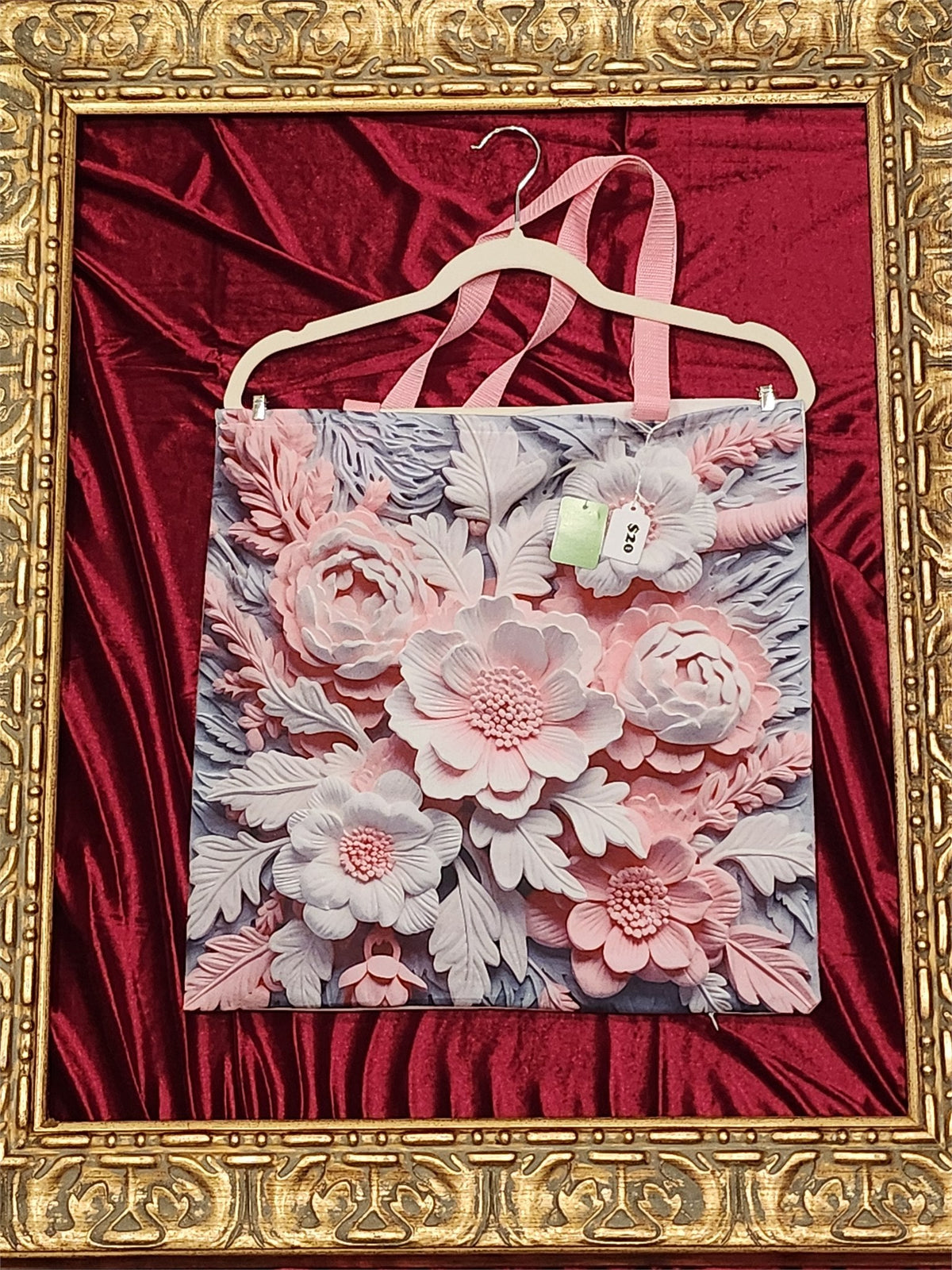 Pink Flowers Large Tote Bag – One-of-a-Kind Everyday Carryall | Custom TBags