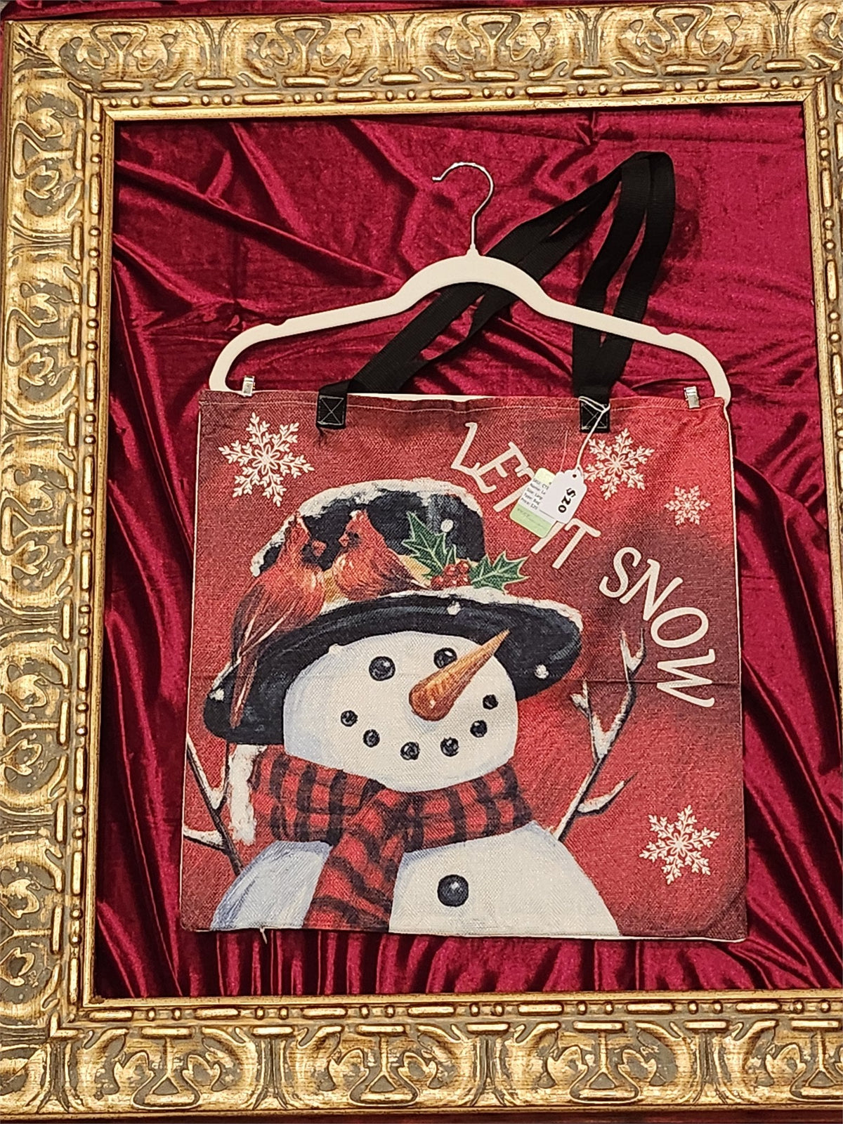 Let It Snow Large Tote Bag – One-of-a-Kind Everyday Carryall | Custom TBags