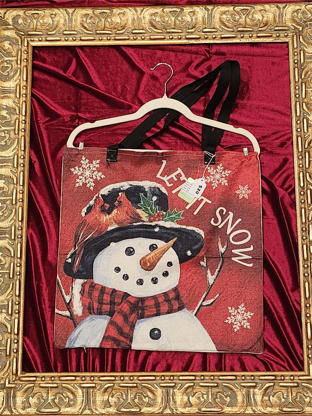 Let It Snow Large Tote Bag – One-of-a-Kind Everyday Carryall | Custom TBags - additional view