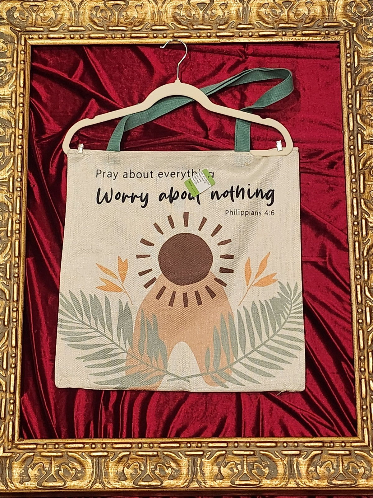 Pray About Everything Large Tote Bag – One-of-a-Kind Everyday Carryall | Custom TBags