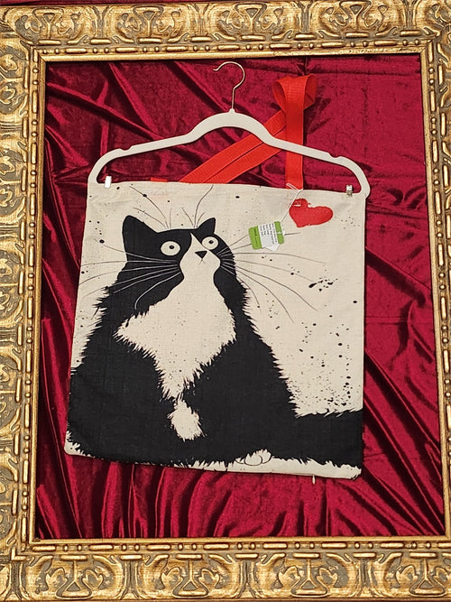 Bug Eyed Cat Large Tote Bag