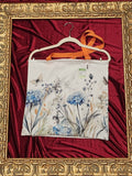 Silky Blue Flowers Large Tote Bag