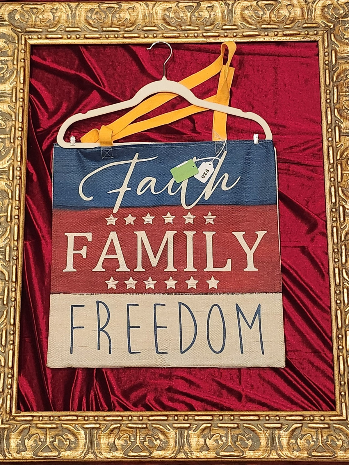 Faith Family Freedom Large Tote Bag
