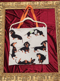 Dachshund Love Large Tote Bag | One-of-a-Kind Custom TBags