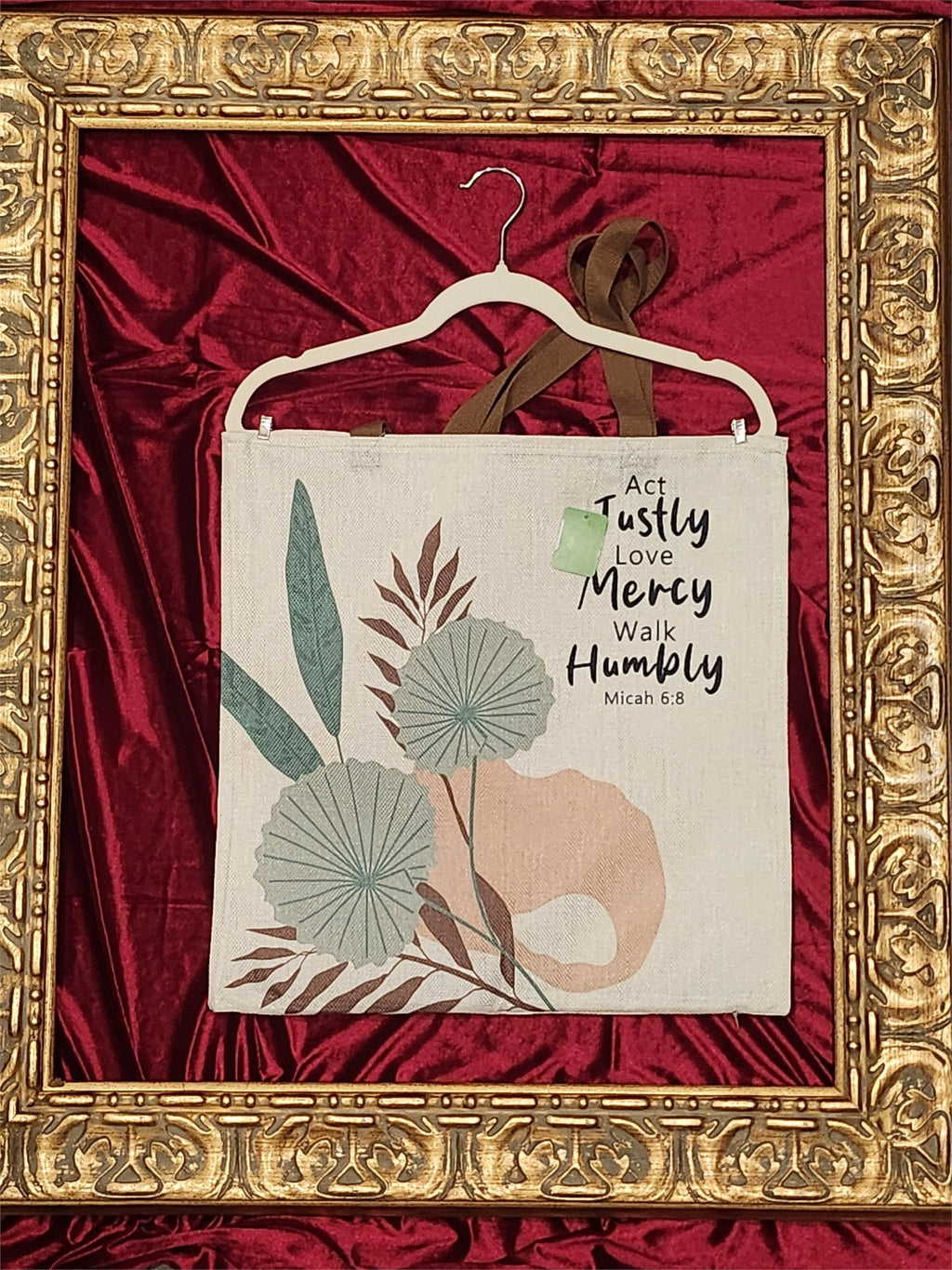 Act Justly – Love Mercy Large Tote Bag | One-of-a-Kind Custom TBags