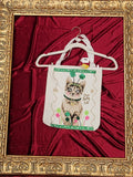 One Lucky Cat Small Tote Bag | One-of-a-Kind Custom TBags