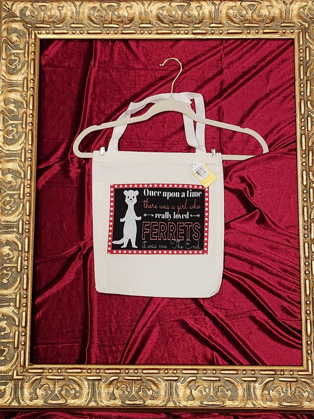 Ferret Lover Small Tote Bag | One-of-a-Kind Custom TBags