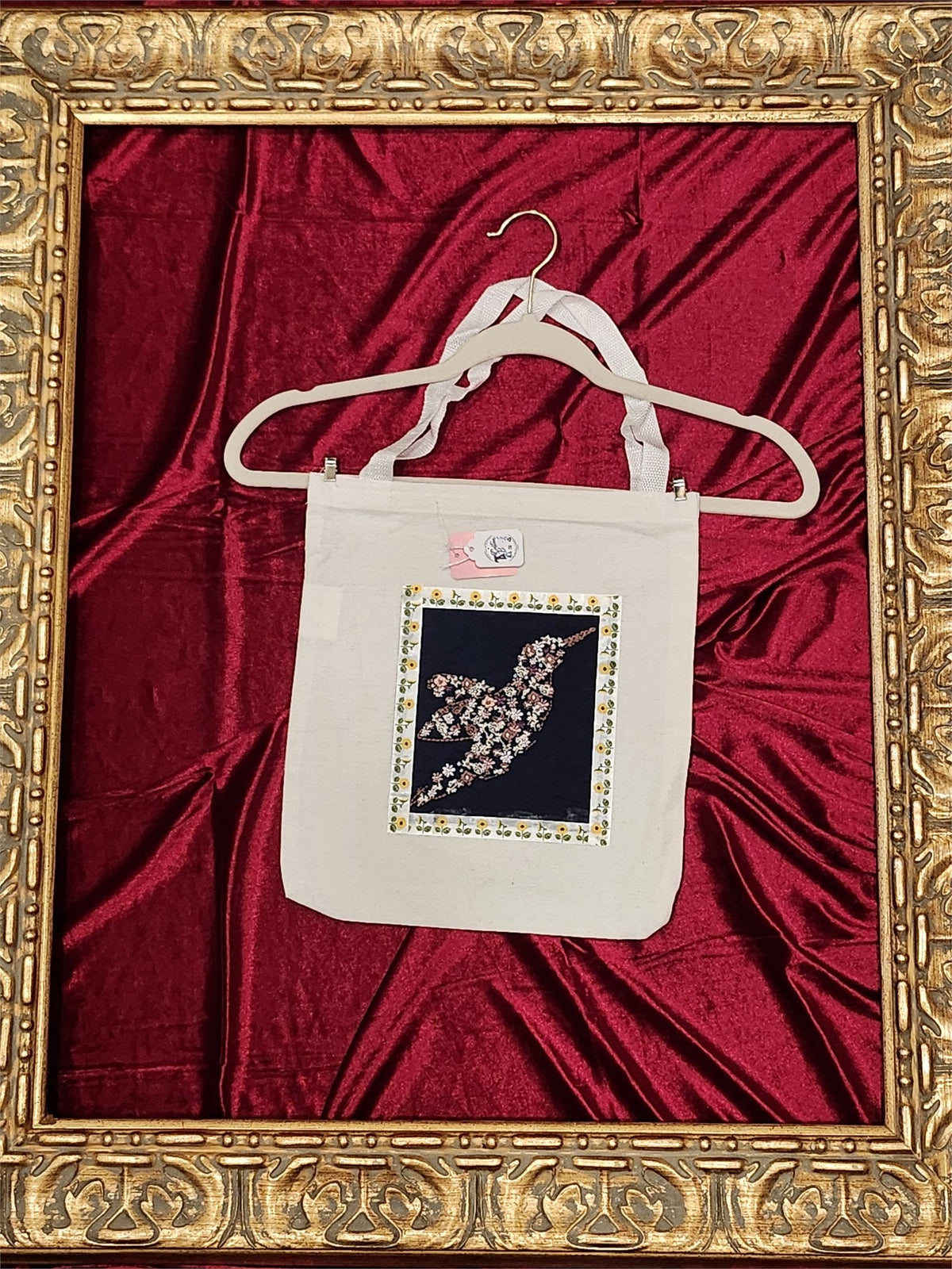 Hummingbird Small Tote Bag | One-of-a-Kind Custom TBags