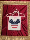 Red White & Blue Mickey Small Tote Bag | One-of-a-Kind Custom TBags