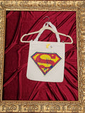 Superman Logo Small Tote Bag | One-of-a-Kind Custom TBags