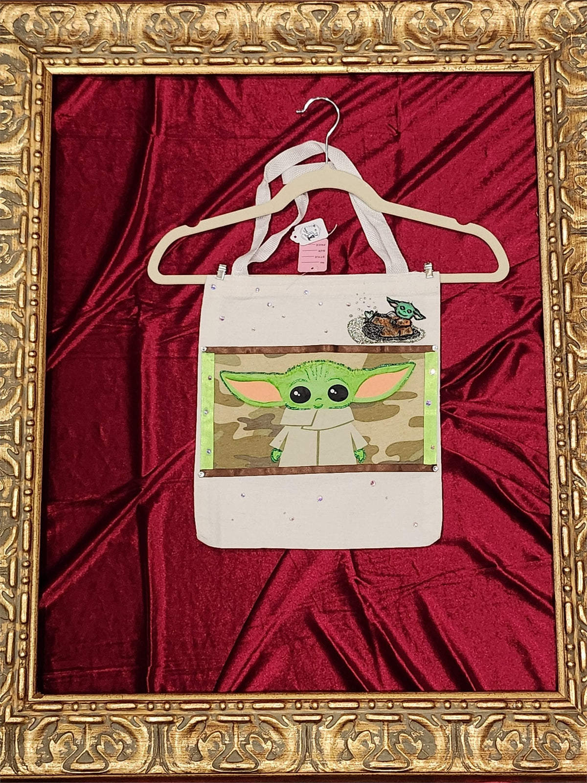Mandalorian Grogu Small Tote Bag | One-of-a-Kind Custom TBags