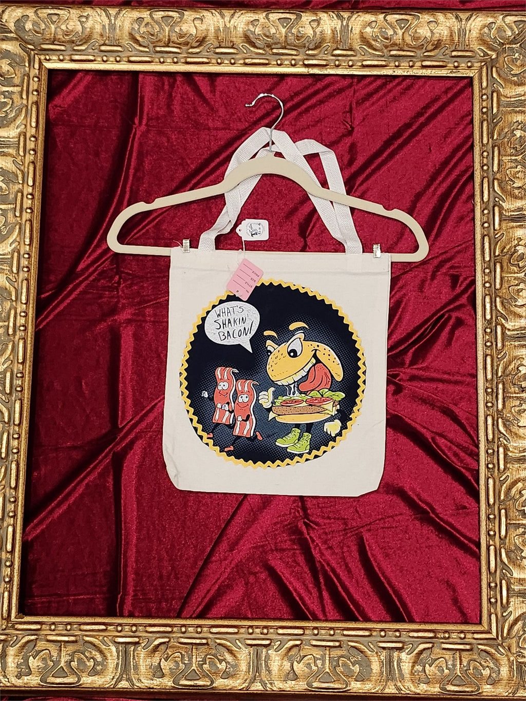 What's Shakin’ Bacon Small Tote Bag | One-of-a-Kind Custom TBags