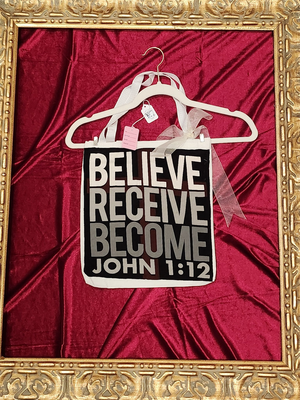 Believe Receive Become John 1:12 Small Tote Bag | One-of-a-Kind Custom TBags