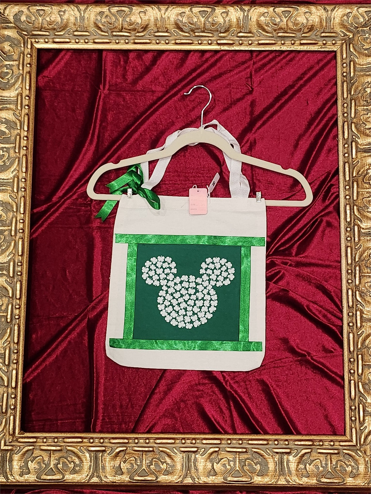 Green Shamrock Small Tote Bag | One-of-a-Kind Custom TBags