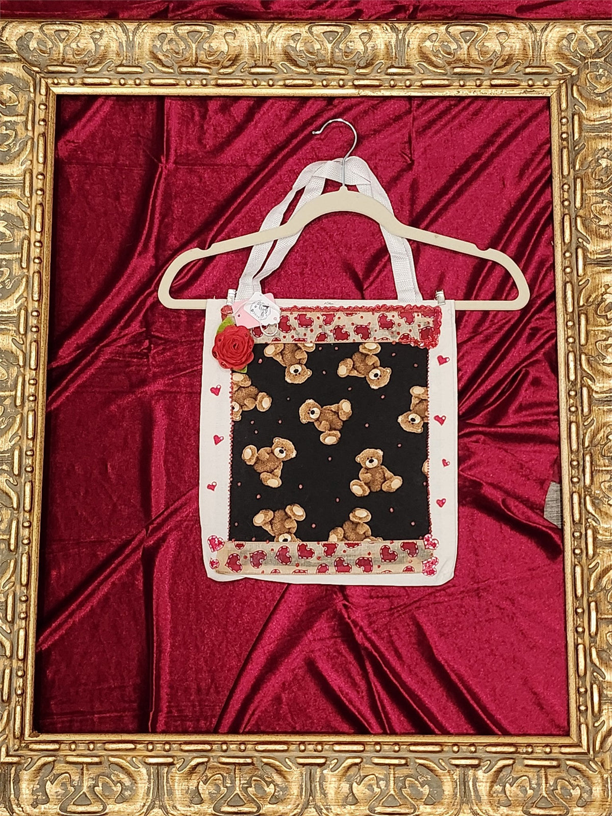 Teddy Bear Small Tote Bag | One-of-a-Kind Custom TBags