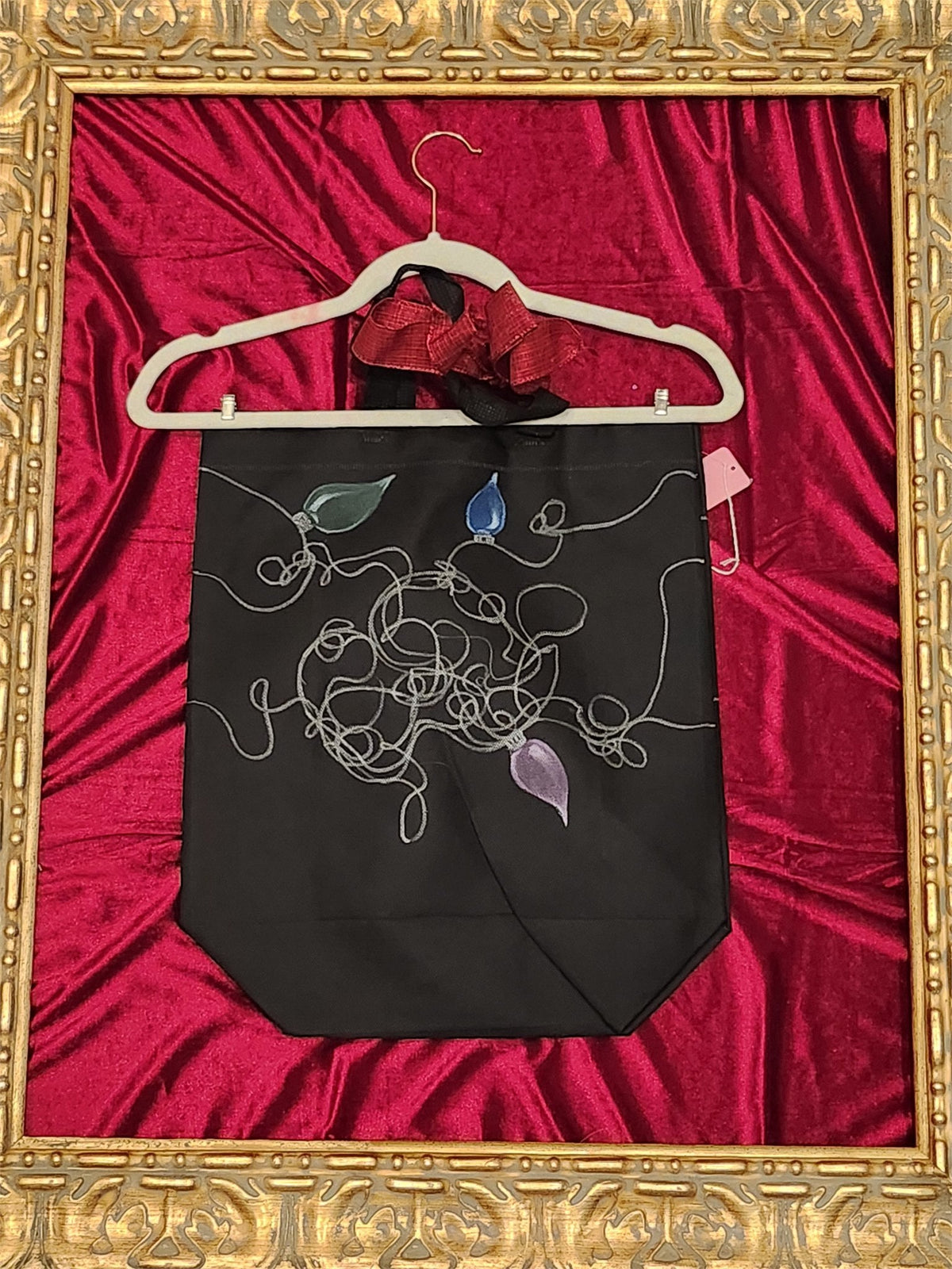 Christmas Light String Medium Tote Bag | One-of-a-Kind Custom TBags - additional view