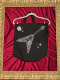 Rhinestone Guitar Medium Tote Bag | One-of-a-Kind Custom TBags