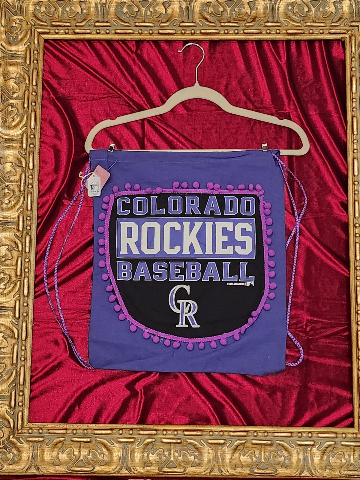 Colorado Rockies Medium Drawstring Backpack | One-of-a-Kind Custom TBags