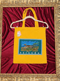 Gold Roadrunner Arizona Medium Tote Bag | One-of-a-Kind Custom TBags