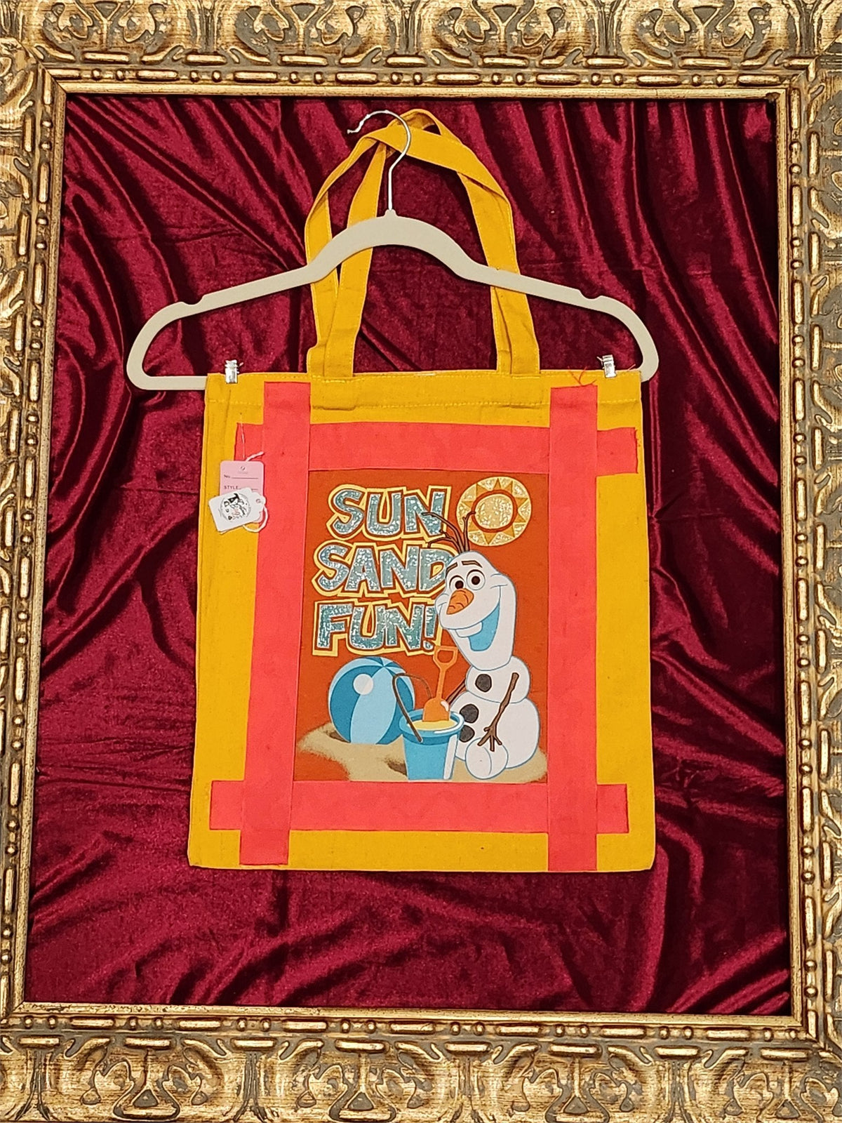 Olaf Sun Sand Fun Gold Medium Tote Bag | One-of-a-Kind Custom TBags