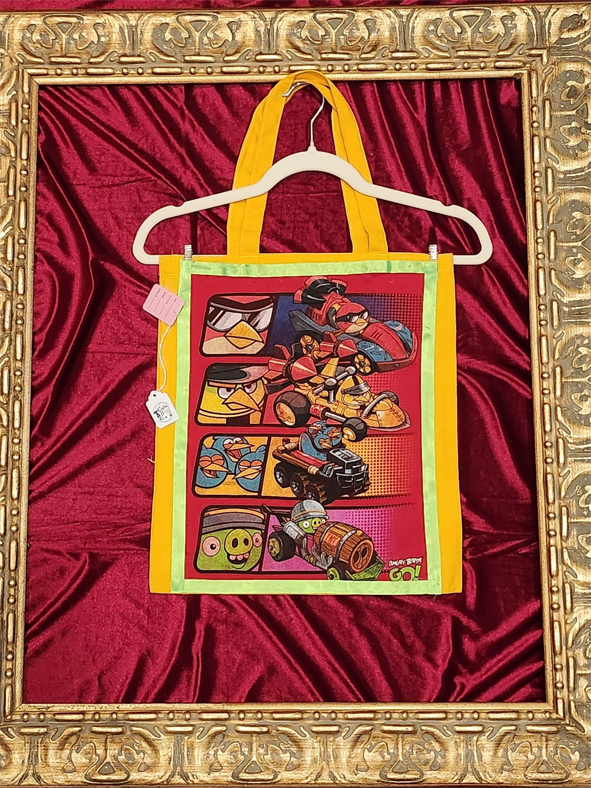 Gold Angry Birds Medium Tote Bag | One-of-a-Kind Custom TBags