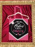 Not Perfect Just Forgiven Pink Medium Tote Bag | One-of-a-Kind Custom TBags
