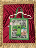 Minecraft Green Medium Tote Bag | One-of-a-Kind Custom TBags