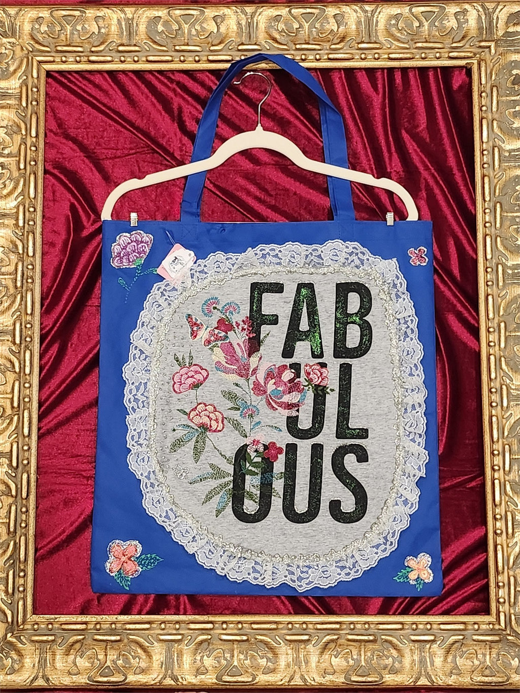 Fabulous Blue Medium Tote Bag | One-of-a-Kind Custom TBags