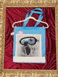 Polar Bear Goggles Blue Medium Tote Bag | One-of-a-Kind Custom TBags