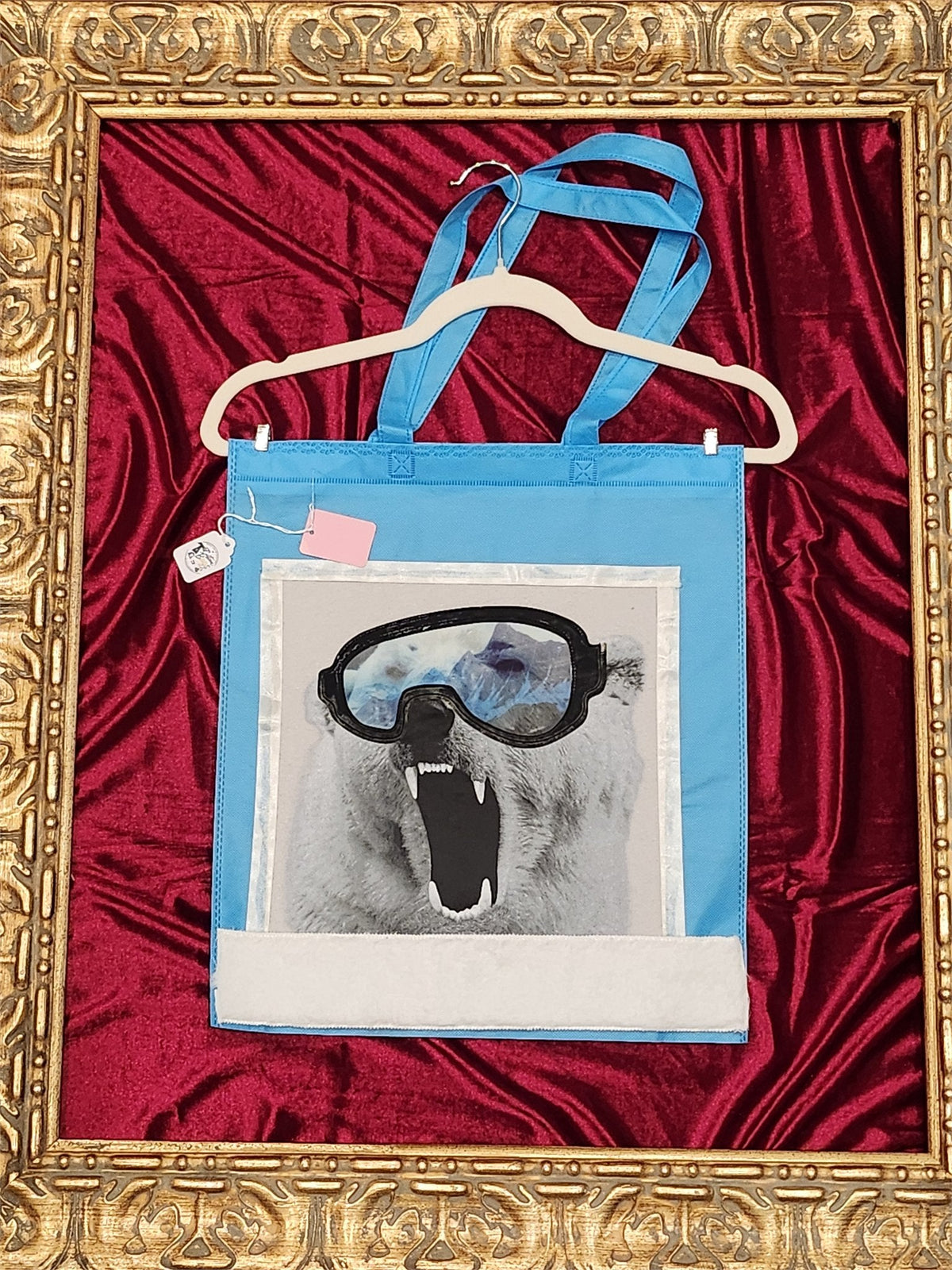 Polar Bear Goggles Blue Medium Tote Bag | One-of-a-Kind Custom TBags