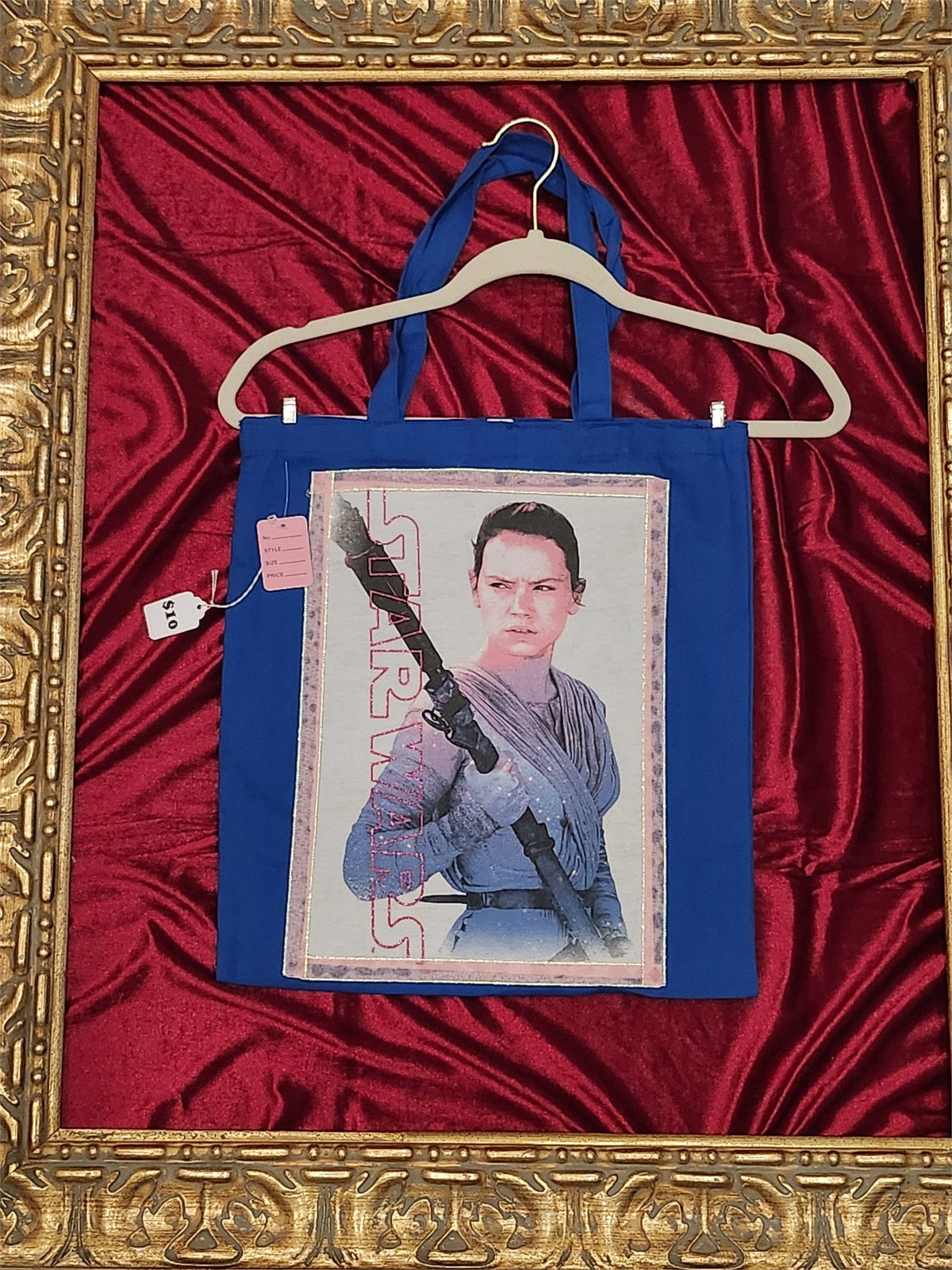 Star Wars Rey Blue Medium Tote Bag | One-of-a-Kind Custom TBags