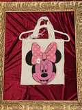 Minnie Face Cream Medium Tote Bag | One-of-a-Kind Custom TBags