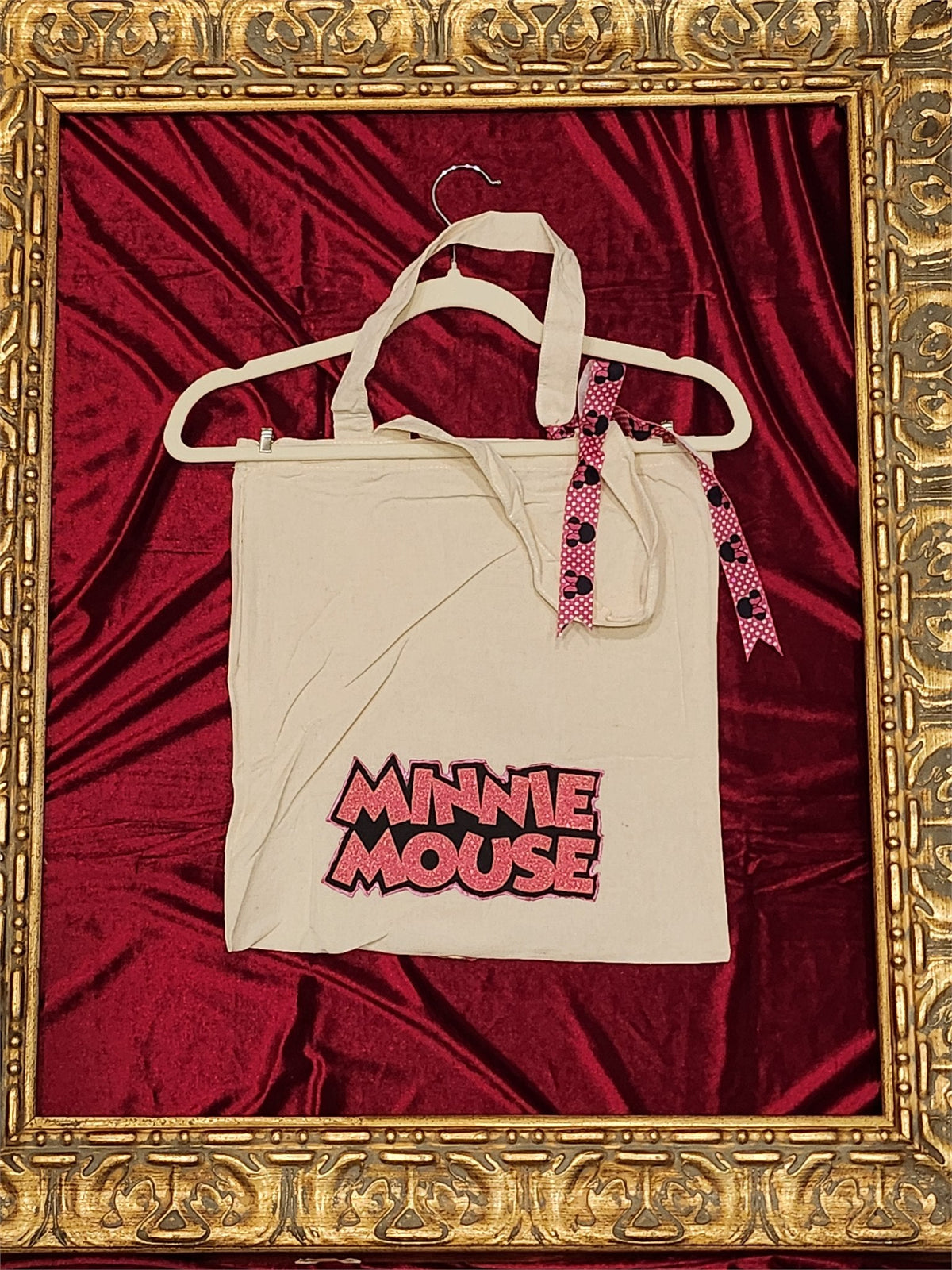 Minnie Face Cream Medium Tote Bag | One-of-a-Kind Custom TBags - additional view